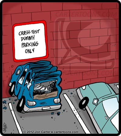 funny cartoon car crashes